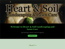 Tablet Screenshot of heartandsoillawncare.com